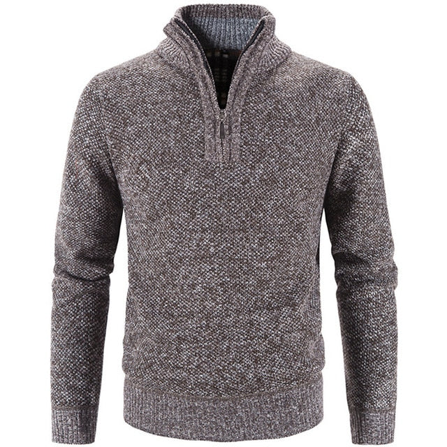 Calvin - Sleek Half-Zip Winter Sweater for Men