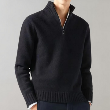 Elias – Warm Half-Zip Fall Sweater for Men